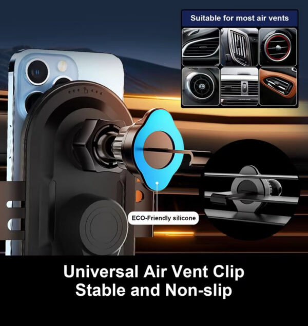 Car Charger,Automatic Fast Charging 66W Wireless Car Charger Car Phone Holder Charger,Wireless Car Charger Mount, Fast Charging Cute Auto Clamping Vent Smart for iPhone Samsung Google ect - 图片 8
