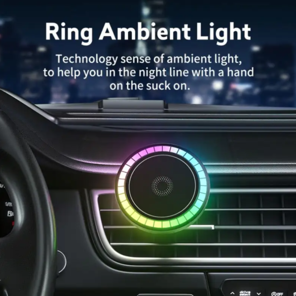 New Magnetic RGB air vent mount 15W fast wireless charging Phone Holder Wireless Charger for iPhone 11 12 13 14 15 16 Pro Max - 图片 3