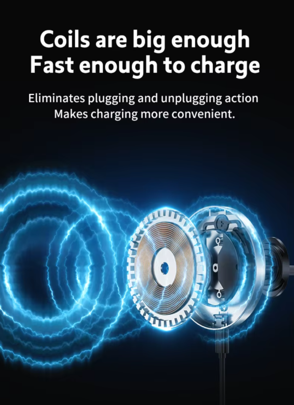 New Magnetic RGB air vent mount 15W fast wireless charging Phone Holder Wireless Charger for iPhone 11 12 13 14 15 16 Pro Max - 图片 10