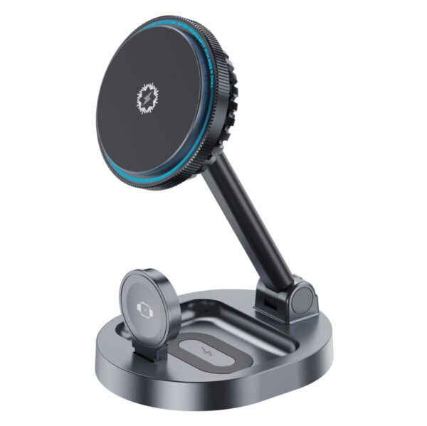 Newest Creative Charger Cooling Fan 3 in 1 Magnetic Wireless Charger Stand for iPhone 15 14 13 12 Pro Max Mini Fast Charging Station Dock